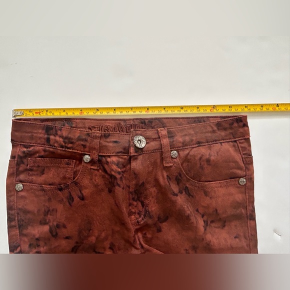 Machine Pour Neuf Mode flower print pattern skinny jeans. Sz. 5 - Picture 4 of 7